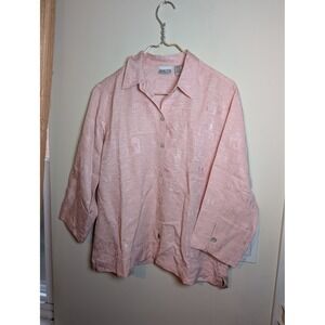 Chico's Pink Button up blouse